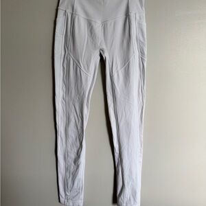 White High-Waisted Leggings